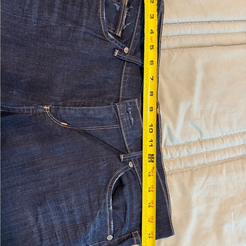 Citizens Of Humanity Dark Blue Straight Leg Jeans - Picture 16 of 16